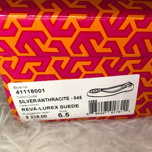 Tory Burch Silver Ballet Flats - Picture 4 of 4